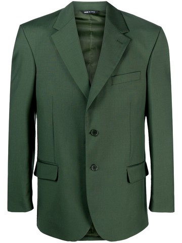 Paura - single-breasted wool blazer - men - Virgin Wool - 48 - Green