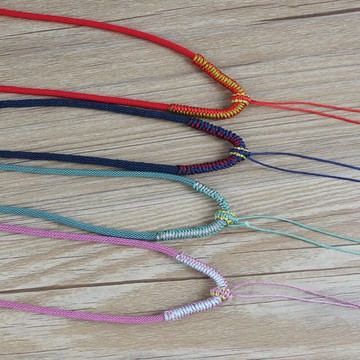 吊墜掛繩手工編織項鏈繩子男女款玉石瑪瑙翡翠掛件繩玉墜玉佩掛脖