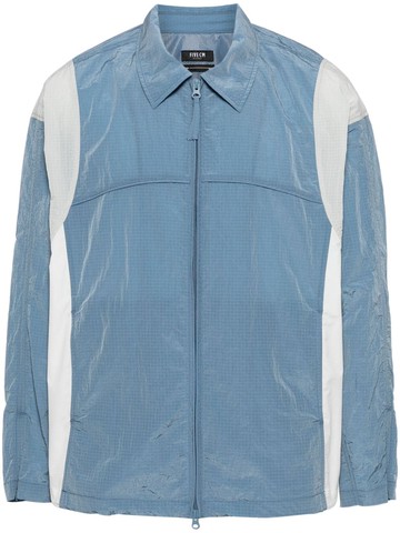 FIVE CM - colour-block track jacket - men - Polyamide - L - Blue