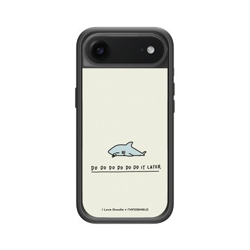 iPhone Air Mod NX -邊框背蓋組合 (相機按鈕) 黑 - ilovedoodle (Lim Heng Swee) - Dododo Do It Later 鯊魚