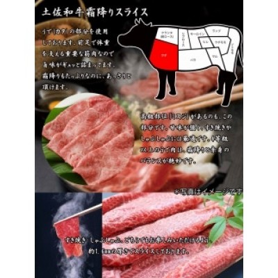 土佐和牛霜降りスライス（うで）500g すき焼き・しゃぶしゃぶ用牛肉 すきやき 鍋 送料無料 お取り寄せ 和牛 しゃぶしゃぶ シャブシャブ 高知県産 お鍋 食材 特産品 ギフト （新