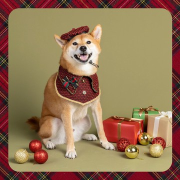 【聖誕新年雙用】紅色假期・翻轉領巾・雙面節慶領巾組