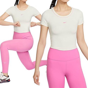 Nike NK One Fitted DF SS Top 女款 帆白色 緊身 短版 排汗 短袖 HM4584-133