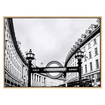 倫敦攝政街 1入 藝術微噴  59.4 x42cm  金色