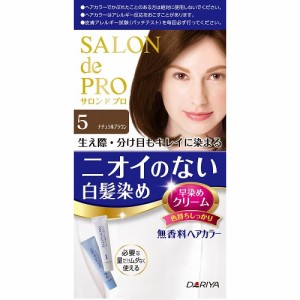 サロンドプロ　無香料ヘアカラー　早染めクリーム　5 ナチュラルブラウン　（ダリヤ）