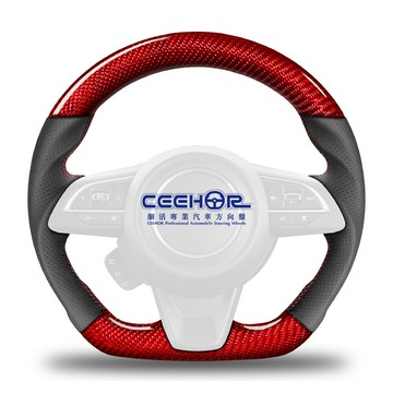 [細活方向盤] 紅色碳纖維款 JIMNY SUZUKI 鈴木 變形蟲方向盤