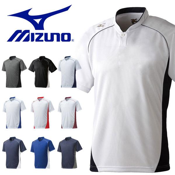 半袖 Tシャツ ミズノ MIZUNO メンズ レディース ハーフボタン 小衿タイプ 野球 ソフトボール グローバルエリートウェア |  LINEショッピング