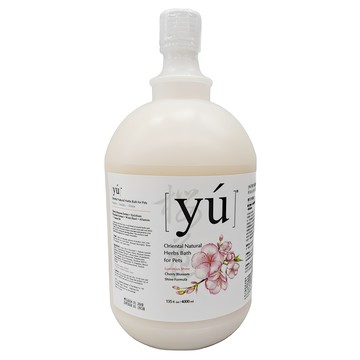 yu 東方森草 寵物沐浴乳 櫻花亮瑩 自然呵護 綠能有機  4L  1罐