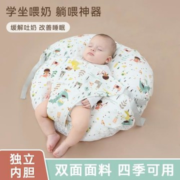 嬰兒防吐奶斜坡墊寶寶防溢奶嗆奶斜坡枕新生兒躺喂奶神器哺乳枕頭
