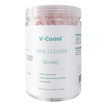 V-Coool 嬰幼兒口腔清潔棉棒 30支  1鑵