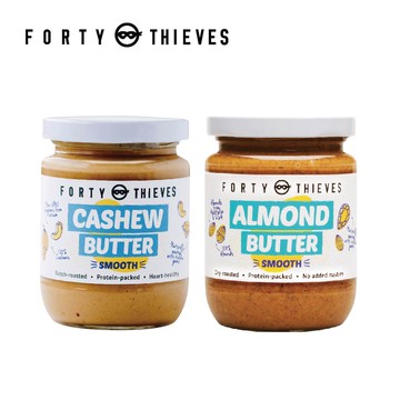 【壽滿趣-Forty Thieves】紐西蘭頂級杏仁絲滑+杏仁顆粒(235gX2入)