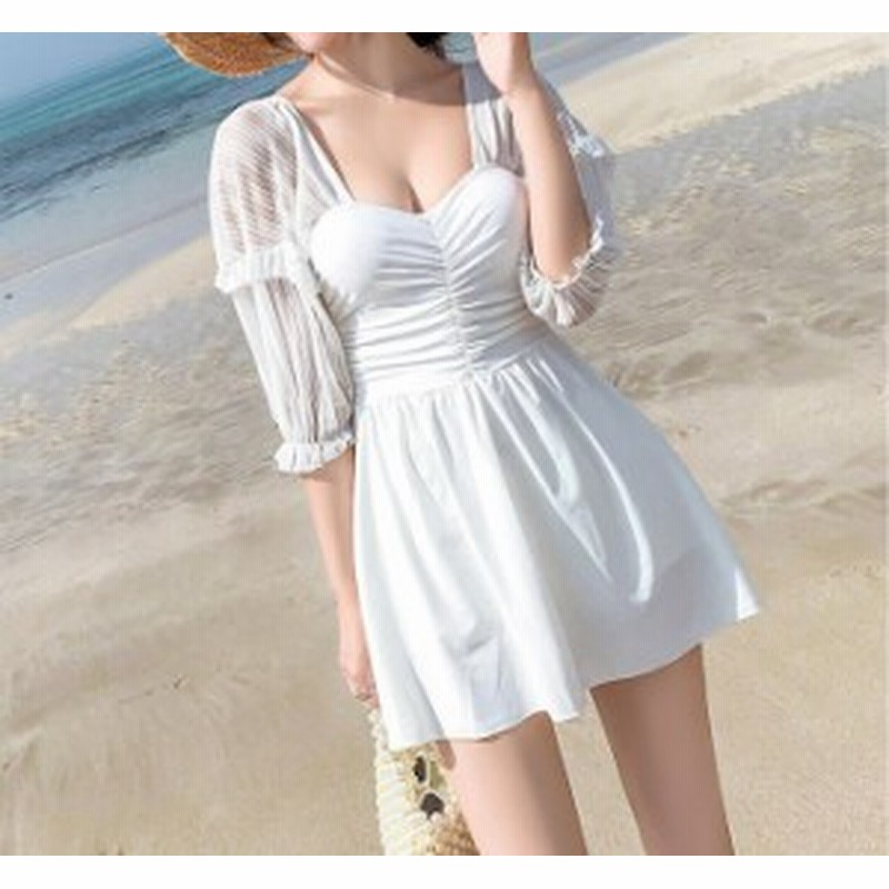 オールインワン ワンピース タンキニ 水着 レディース 大きいサイズ 体型カバー 袖あり ママ 代 30代 40代 通販 Lineポイント最大1 0 Get Lineショッピング