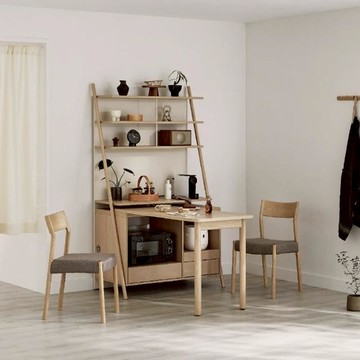 【iloom 怡倫家居】REMA 1000型餐桌收納櫃含延伸桌 抽出式層架型 收納櫃 餐櫥櫃 櫃子 木質櫃 桌子