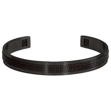 法國 ROCHET HAUBANS系列 不鏽鋼男士手環-黑 HBJ88981