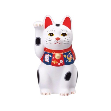 日本 藥師窯 彩繪陶器招財貓-開運 1st (JN0544)