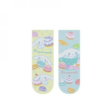 小禮堂 Sanrio 三麗鷗 大耳狗 磁鐵書籤2入組 (黃藍馬卡龍)