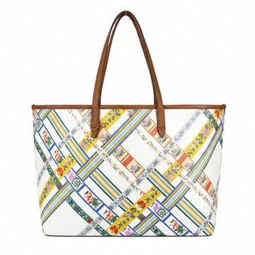 TORY BURCH KERRINGTON 方形多色PVC托特包
