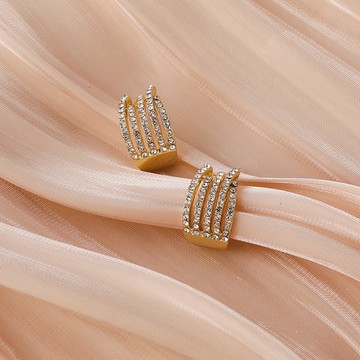 ▪NANA▪B20 日韓流行時尚 S925 銀針 氣質 層次 水鑽 圓弧 甜美耳飾 耳環 耳針