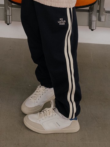 Line Loose Fit Sweatpants [Navy]