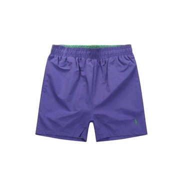 夏季Polo休閑直筒沙灘短褲男裝純色大碼三分晨運運動寬松速干褲衩