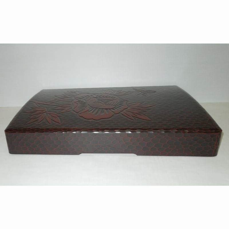 免状箱 本黒漆塗り 漆塗り 木製漆器 若柳家元 非売品 書箱 日本舞踊