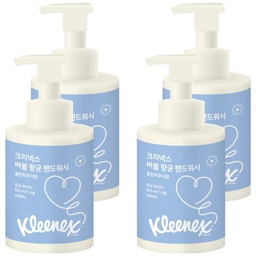 Kleenex 泡沫洗手慕斯 潔淨爽身粉香  500ml  4瓶