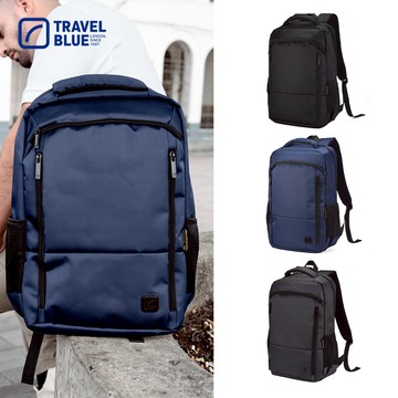 【Travel Blue 藍旅】 城市探索款 商務後背包-黑/海軍藍/灰 防水電腦包/大容量背包 TB3120
