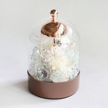 風鈴玻璃盅檯燈 - 冰晶