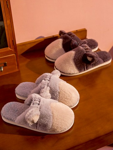 棉拖鞋女秋冬季家居家可愛學生宿舍情侶保暖毛毛絨月子棉拖家用男