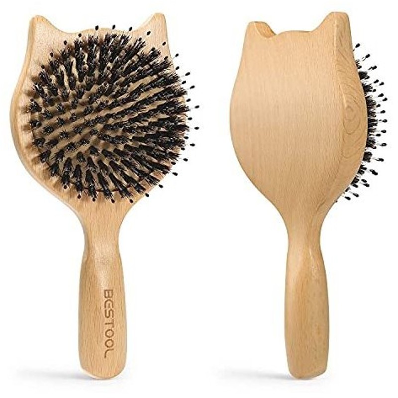 Bestool ヘアブラシ くし 木製 櫛 ヘアケア 女性 こども パドルブラシ コーム かわいい 静電気防止 薄毛改善 携帯便利 絡まない 木色 通販 Lineポイント最大0 5 Get Lineショッピング