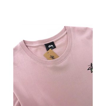 原標2024春夏新款潮牌stu經典巡游印花字母男女同款短袖一件代發