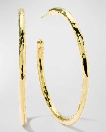 Large Hoop Earrings in 18K Gold