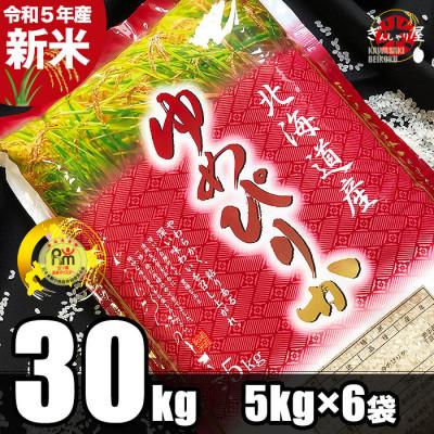 ふるさと納税 帯広市 令和5年産 北海道産 ゆめぴりか 精米30kg (5kg×6袋)