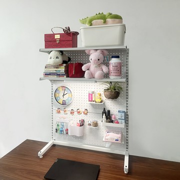 1米以下加固五金貨架洞洞板板書桌學生書架臺面收納架桌面置物柜【遠宏-文教用品】【益三和】