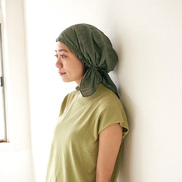 NOINU 純棉 頭巾帽 / 清涼舒適  輕鬆一套即可佩戴的頭巾 / 棉帽