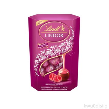 【新品】Lindt瑞士蓮軟心覆盆子奶油風味牛奶巧克力告白禮物200g