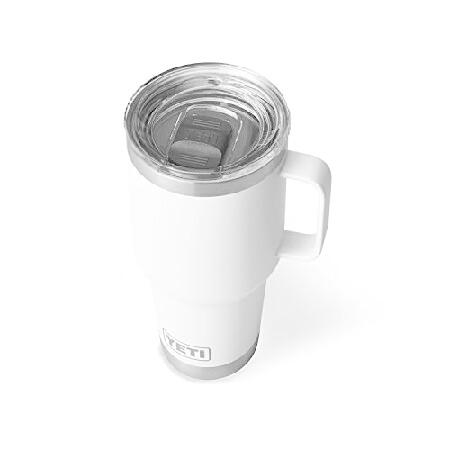 YETI Rambler 30 oz Travel Mug, Stainless Steel, Vacuum Insulated with Stronghold Lid, White並行輸入品