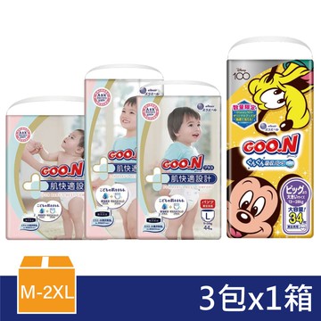 【日本大王】肌快適日本境內版 褲型-(M 58片/L 44片/XL 38片/XXL34片)*3包