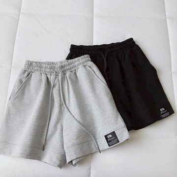 FUXI 運動短褲女 韓版高腰寬鬆闊腿短褲 跑步休閒短褲 顯瘦熱褲 寬短褲  女生短褲 褲子【A402】