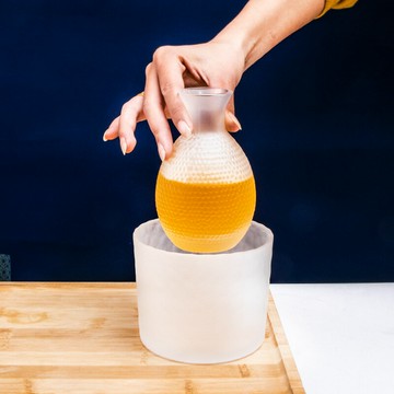 云霧玻璃磨砂小酒杯白酒杯子酒壺酒盅小號一兩一口杯烈酒套裝家用