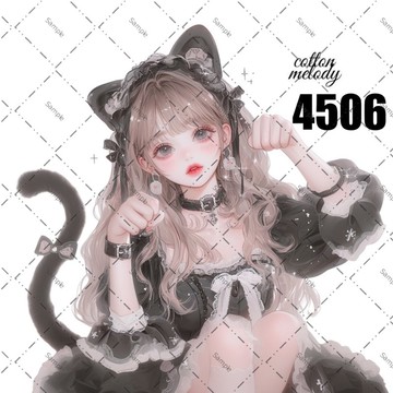 original sticker no.4506 人物貼紙 原創貼紙 原創人物貼紙 裝飾貼紙 cotton melody