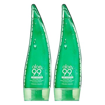 HOLIKA HOLIKA 99%蘆薈舒緩保濕凝膠 250ml 清爽保濕不黏膩 舒緩肌膚保濕滋潤  2個