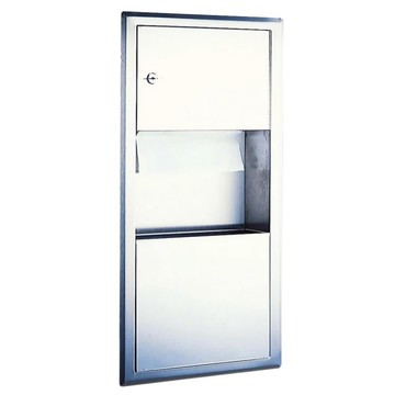 【大巨光】嵌牆式 擦手紙箱/垃圾桶_304不鏽鋼_2L(K-9103R)