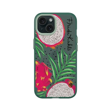 iPhone 15 Clear 憂墨綠 - Frida Kahlo - 火龍果