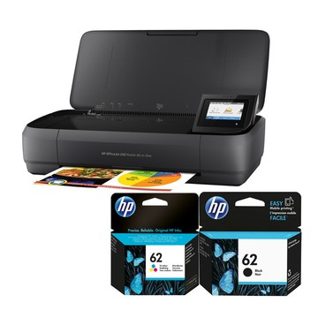 【登錄送800+現貨】HP OfficeJet 250 Mobile/OJ 250行動複合機(CZ992A)+NO.62 1黑1彩原廠墨水匣｜領券最高折$220
