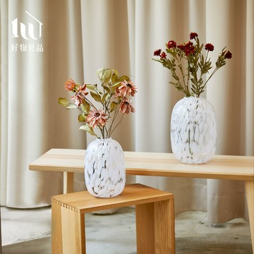 【好物良品】手工製作白玉石紋藝術光影花瓶