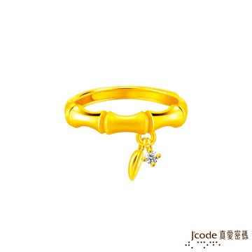 【J'code真愛密碼金飾】大甲媽 竹報平安黃金戒指