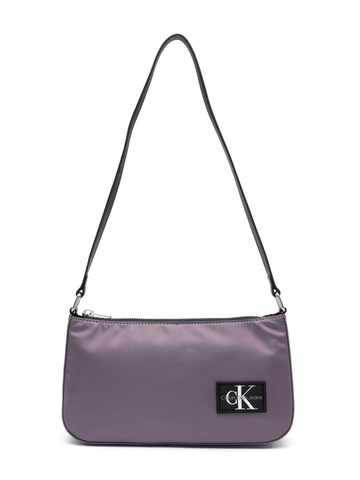 Calvin Klein Kids - logo-patch single-strap shoulder bag - kids - Nylon/Polyester - One Size - Pink