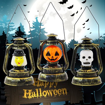 萬聖節巫婆南瓜恐怖笑聲發光 手提 夜燈 燈【BlueCat】【HW0055】