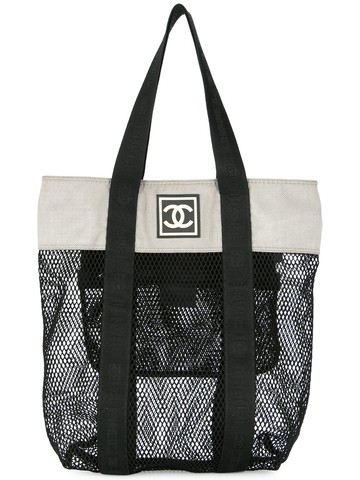 CHANEL Pre-Owned - Sports Line shopping bag - women - Nylon - One Size - Black